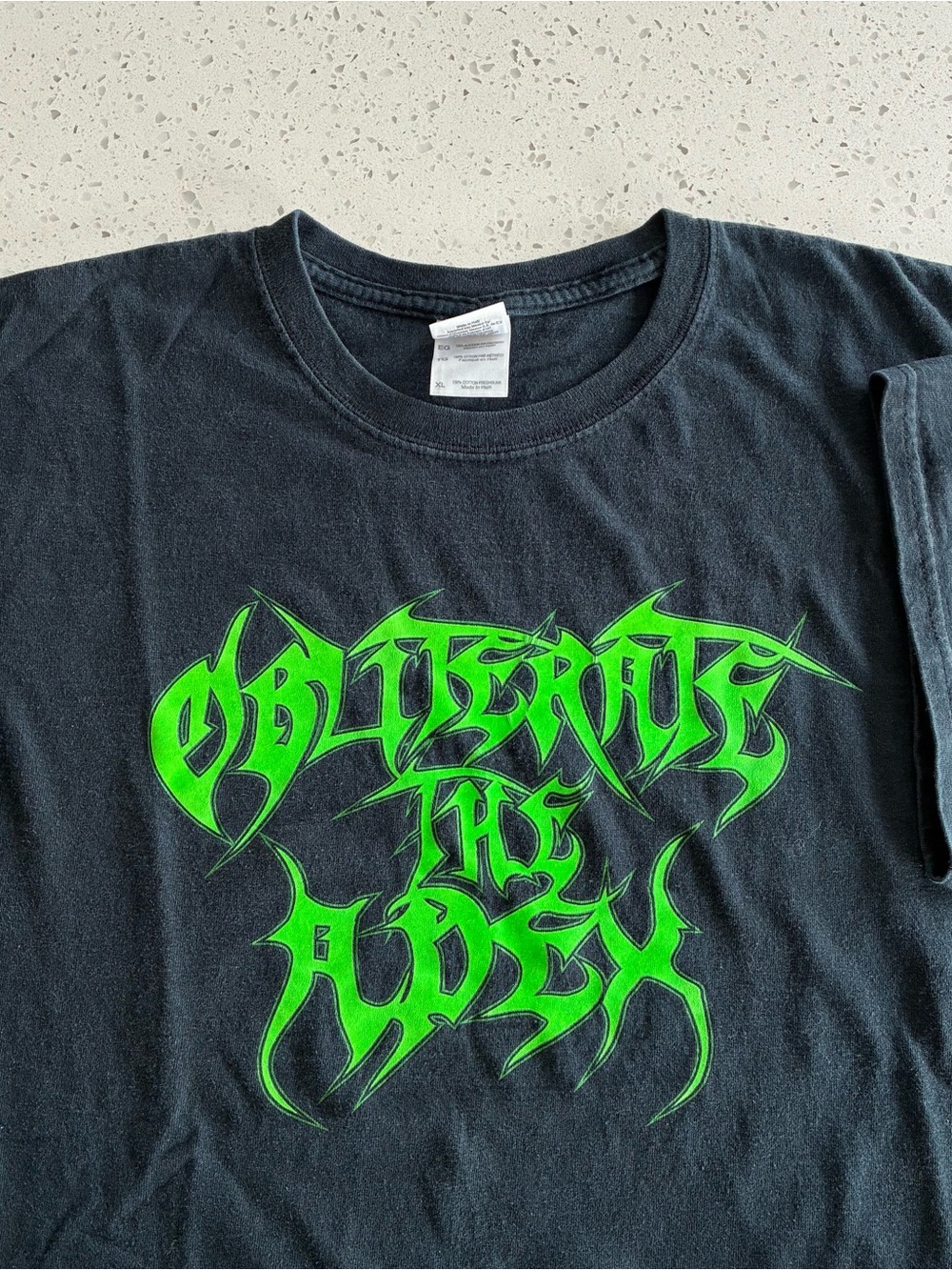 A3 - OBLITERATE THE APEX 2010’s TECHNICAL DEATH METAL ROCK BAND T SHIRT
